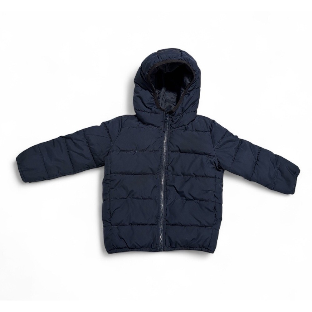 The Children's Place Navy Blue Puffer Jacket Coat Unisex Boys Girls Size 4T Hood